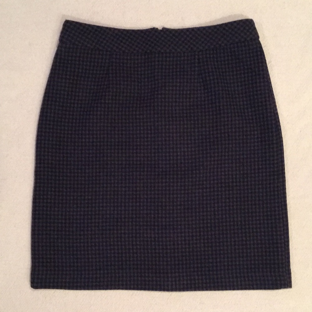 Chadwick’s NWOT Checked Wool Skirt 10